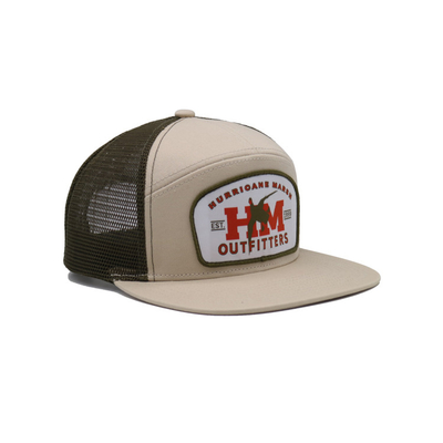 Capuchon de camion de coton unisexe avec visière plate et patch tissé snapback avec contour brodé