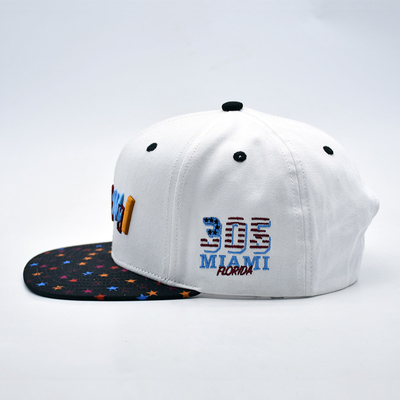New Fashion Hip Hop Outdoor Sport 3D Puff Snapback Cap Logo brodé personnalisé de haute qualité Hommes Femmes Snapback à bord plat