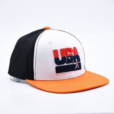 Chapeaux à rayures plates brodés sur mesure avec noir ou couleurs personnalisées