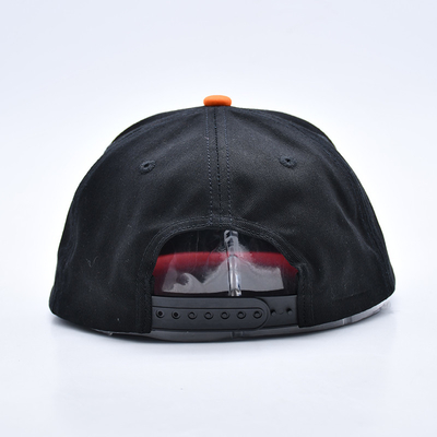 Chapeaux à rayures plates brodés sur mesure avec noir ou couleurs personnalisées