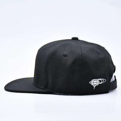 Logo de broderie personnalisé 6 Panneau Bonnet Snapback Bonnet de haute qualité en gros Hommes en coton Plat Bill Gorras Bonnets Snapback