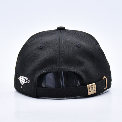 Logo de broderie personnalisé 6 Panneau Bonnet Snapback Bonnet de haute qualité en gros Hommes en coton Plat Bill Gorras Bonnets Snapback