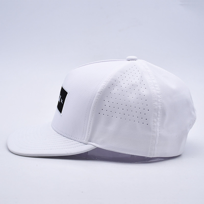 En gros 5 panneaux Flat Bill Snapback Chapeau personnalisé Logo OEM Snapback Cap Pour Hommes