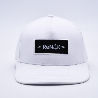 En gros 5 panneaux Flat Bill Snapback Chapeau personnalisé Logo OEM Snapback Cap Pour Hommes