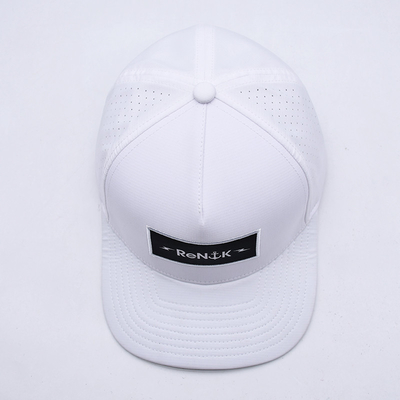 En gros 5 panneaux Flat Bill Snapback Chapeau personnalisé Logo OEM Snapback Cap Pour Hommes