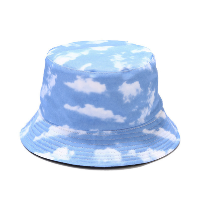 Oem 100% coton chapeau de plage à seau réversible chapeau à seau de haute qualité chapeau de pêcheur à double face sur mesure