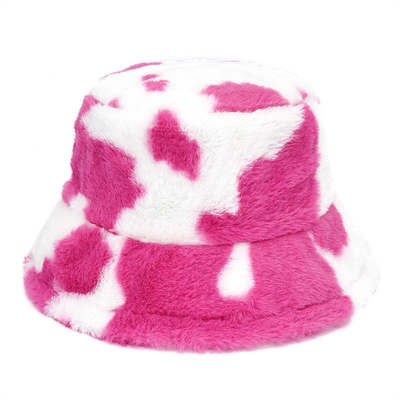 Femmes en plein air, hiver chaud, faux fourrure, chapeau en bouteille, moelleux, velours, fourrure, chapeaux de pêcheur, fille, mode Panama.