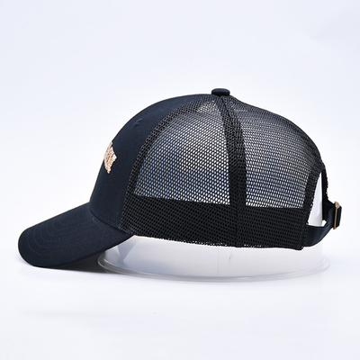 Chapeau de camionneur en maille noire à 6 panneaux Glitter Chapeau de camionneur de haute qualité Séquins de mode Broderie Chapeau de camionneur