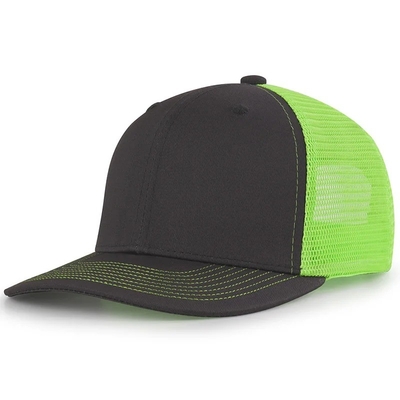 Logo brodé personnalisé Cap de camion coton à 6 panneaux personnalisé avec snapback en plastique