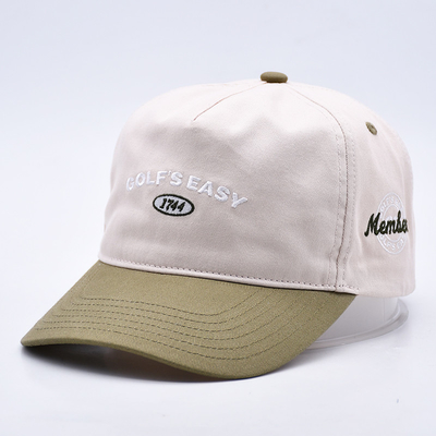 BSCI en gros 5 panneaux Soft-Top Cap Vintage Papa Chapeau de sport personnalisé Logo brodé Chapeau de baseball pour adultes
