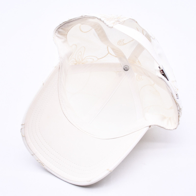 Mode Hip Hop courbée bord Sports Blanc Casquettes de baseball en gros Casquette de baseball personnalisée brodée