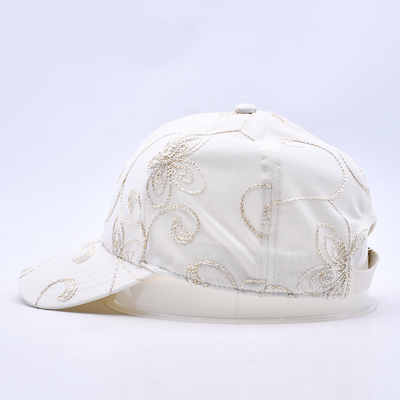 Mode Hip Hop courbée bord Sports Blanc Casquettes de baseball en gros Casquette de baseball personnalisée brodée