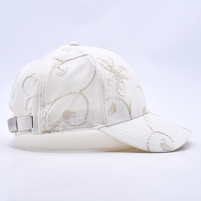 Mode Hip Hop courbée bord Sports Blanc Casquettes de baseball en gros Casquette de baseball personnalisée brodée