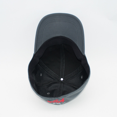 Oem en gros 6 panneaux gris chapeaux de base-ball élastique personnalisé bonnet de base-ball fermée arrière monté gorras