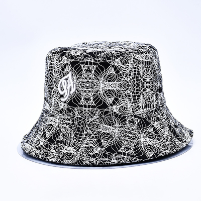 Chapeau à seau imprimé par sublimation personnalisé partout imprimé modèle de chapeau à seau logo brodé pour femmes