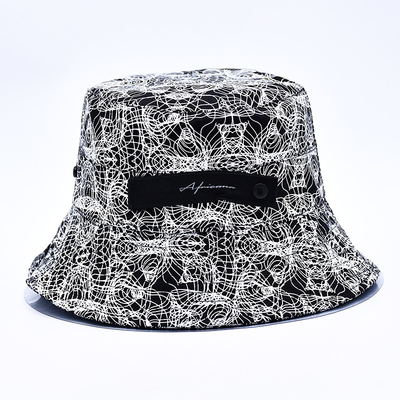 Chapeau à seau imprimé par sublimation personnalisé partout imprimé modèle de chapeau à seau logo brodé pour femmes