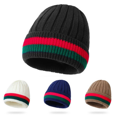 Chapeau à bonnet brodé sur mesure Unisexe Tricot Chapeau chaud d'hiver Pour les activités de plein air