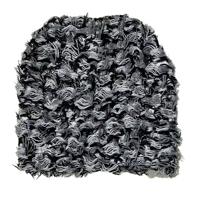 2024 Nouveau Hip Hop Balaclava Des casquettes tricotées en détresse Masque femmes Camouflage en plein air Vêtement moelleux Ski Balaclava Des bonnets Femmes Hommes Chapeau