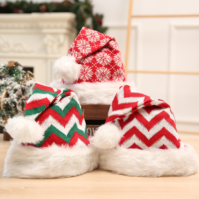 L'hiver épais tricoté adulte Noël Pom Ball Hat Joyeux décor de Noël Cadeaux Bonne année 2024 Naviida