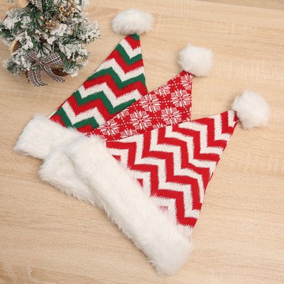 L'hiver épais tricoté adulte Noël Pom Ball Hat Joyeux décor de Noël Cadeaux Bonne année 2024 Naviida