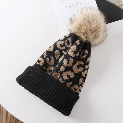 Chapeau de printemps de couleur léopard de haute qualité