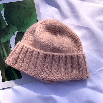Chapeaux de bonnet en tricot d'hiver chapeaux doux chauds chapeaux de sport en plein air style décontracté bonnets personnalisables