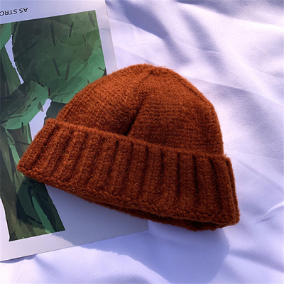 Chapeaux de bonnet en tricot d'hiver chapeaux doux chauds chapeaux de sport en plein air style décontracté bonnets personnalisables