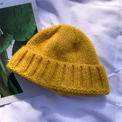Chapeaux de bonnet en tricot d'hiver chapeaux doux chauds chapeaux de sport en plein air style décontracté bonnets personnalisables
