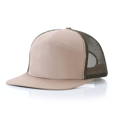 Logo personnalisé 7 Panneaux Cap Gros de maillage Chapeaux de camionneur