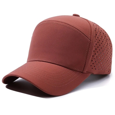 Logo personnalisé Coupe laser trous Bonnet de base-ball Perforé Bonnet de sport étanche