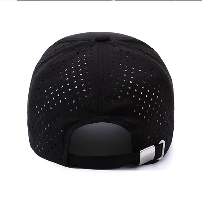 Logo personnalisé Coupe laser trous Bonnet de base-ball Perforé Bonnet de sport étanche