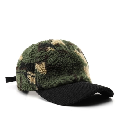Hommes et femmes d'automne et d'hiver chaud et épais camouflage bonnet de base-ball en velours personnalisé