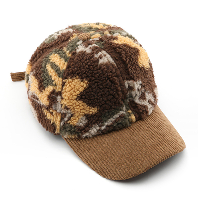 Hommes et femmes d'automne et d'hiver chaud et épais camouflage bonnet de base-ball en velours personnalisé