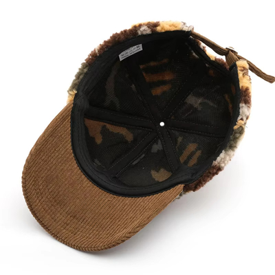 Hommes et femmes d'automne et d'hiver chaud et épais camouflage bonnet de base-ball en velours personnalisé