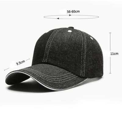 Coupe de base-ball renforcée à 6 coutures avec couronne de haut profil et conception non structurée