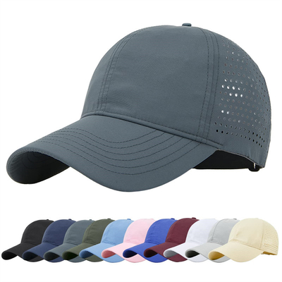 Polyester de coton de haute qualité 6 panneaux sport chapeau de base-ball sec rapide