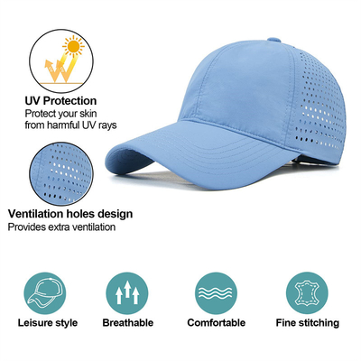Polyester de coton de haute qualité 6 panneaux sport chapeau de base-ball sec rapide