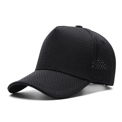 Chapeau de base-ball en maille personnalisé à 5 panneaux à l'extérieur à haute couronne respirante