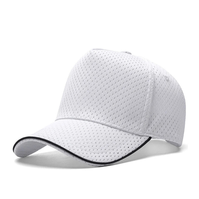 Chapeau de base-ball en maille personnalisé à 5 panneaux à l'extérieur à haute couronne respirante