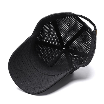 Chapeau de base-ball en maille personnalisé à 5 panneaux à l'extérieur à haute couronne respirante