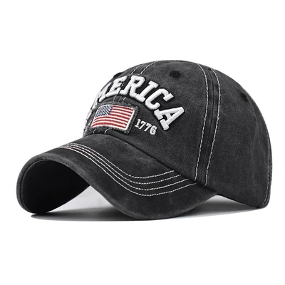 Fabricant de casquettes en gros Casquettes de baseball à 6 panneaux personnalisées 3d Logo de broderie américaine Chapeaux de papa en coton lavé