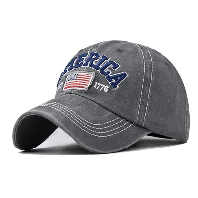 Fabricant de casquettes en gros Casquettes de baseball à 6 panneaux personnalisées 3d Logo de broderie américaine Chapeaux de papa en coton lavé
