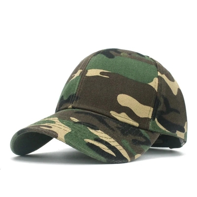 Capuchon de baseball pour hommes camouflé Logo camouflé Capuchon de baseball tactique à 6 panneaux