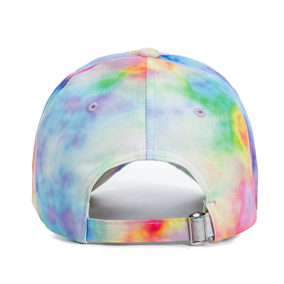 Mode personnalisée Hip Hop 6 Panneau Tie Dye Bonnet de base-ball Bonnet haute couronne Bonnet de base-ball imprimé irrégulier
