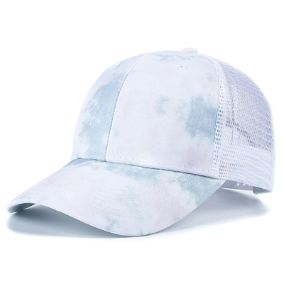 Mode personnalisée Hip Hop 6 Panneau Tie Dye Bonnet de base-ball Bonnet haute couronne Bonnet de base-ball imprimé irrégulier