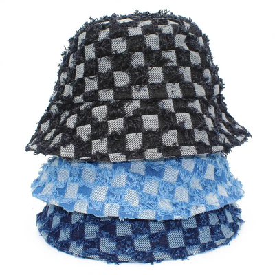 Des chapeaux à seau de créateurs de mode Jeans en denim de haute qualité Chapeau à seau de pêcheur avec logo personnalisé