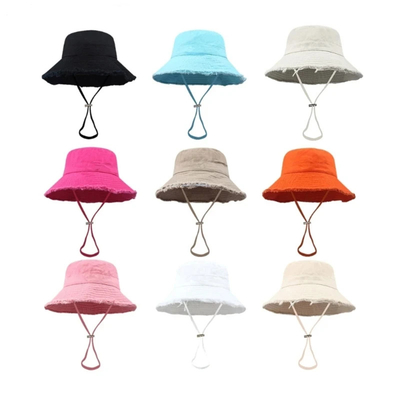 Chapeau en coton à corde sur mesure pour unisexe