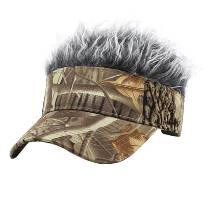 Nouveau style pour homme coiffure à pointe Visor solaire Chapeaux de golf drôles Perruque colorée Caps de baseball réglables