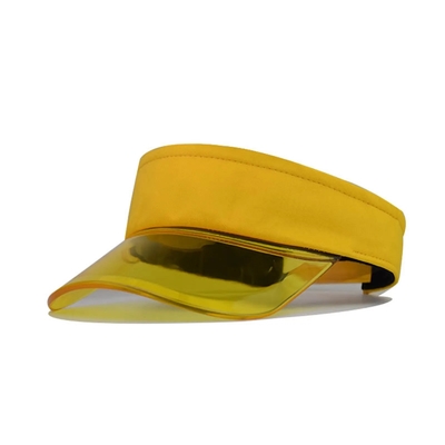 Visor pour chapeau de soleil extérieur Logo personnalisé Visor pour chapeau de soleil d'été Visor transparent