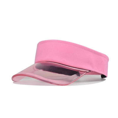 Visor pour chapeau de soleil extérieur Logo personnalisé Visor pour chapeau de soleil d'été Visor transparent